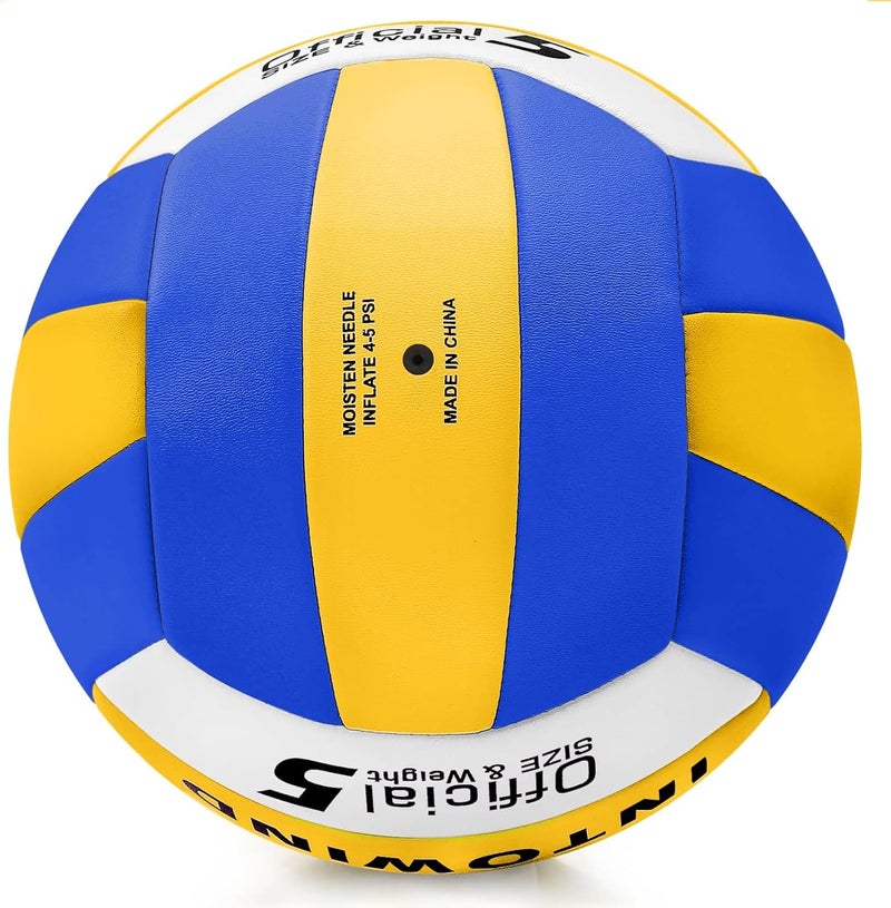 INTOWIND Volleyball Soft Touch Volleyballs Beach Volleyball Outdoor Indoor Volleyballs Beach Park Gym Games Training Official Size 5 Volleyball - Image 3